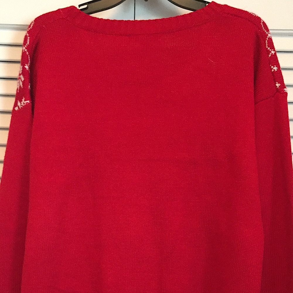 🎄 NWOT "It's Our Time" Christmas Owl Crewneck Sweater (L)🎄 - Picture 7 of 9